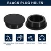 uxcell 2pcs Black Plug Hole 41-42mm/1.61-1.65" Rubber Button Plug Applicable Hole
