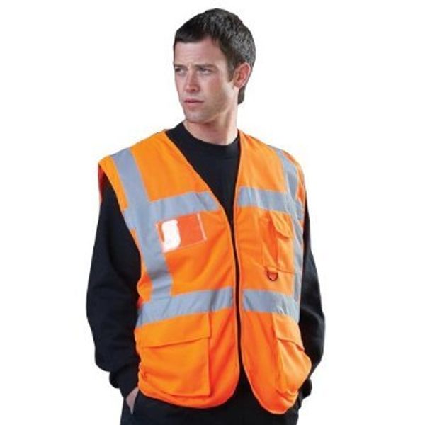 YOKO High Visibility Executive Vest, Size S, Orange