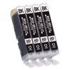 Ink Chips Canon BCI-351XLBK Compatible Ink, Black, 4 Pack, Large Capacity
