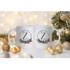 111205 Personalized Winter Pinecone Wreath MonogramAlphab
