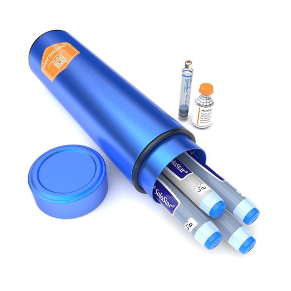 DISONCARE 60H 4 Insulin Pens Cooler Travel Case Medicine Cooler for Travel TS...