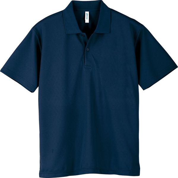 Glimmer 00302-ADP Short Sleeve 4.4 oz Dry Polo Shirt (UV Protection) - nvy