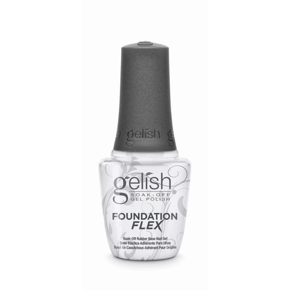 Gelish Foundation Flex Soak-Off Rubber Base Nail Gel Clear 15ml