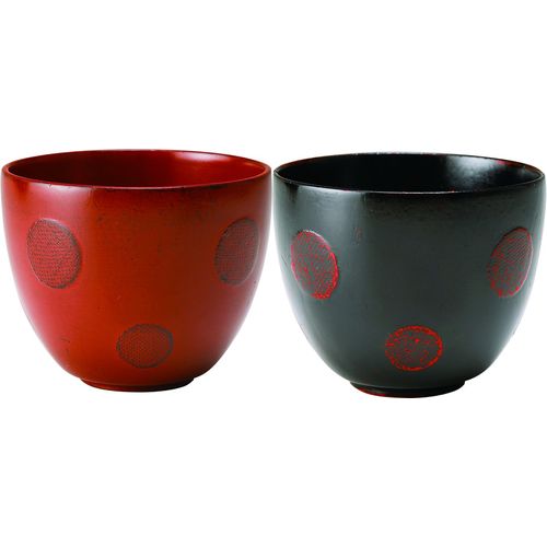 Ase Shinzo Shoten Soup Bowl Polka Dot Negoro F0413 Brown