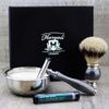 Silver Tip Brush and DE Safety Razor,Bowl & Soap.