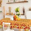 2 Pack Thanksgiving Tablecloth Vintage Fall Pumpkin Table Cloth for Home Kitchen