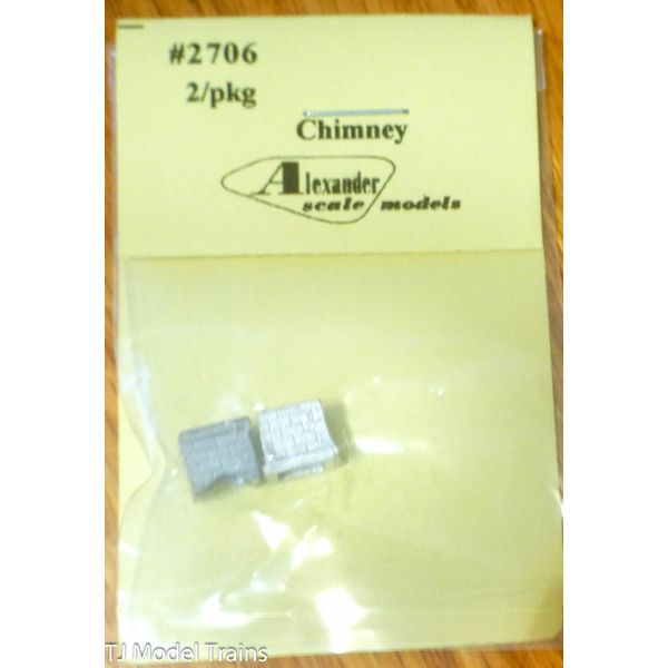 Alexander Scale Models #2706 Stone Chimney (Light Cast Metal) HO Scale