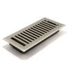 4in. x 12in. Floor Register Satin Nickel