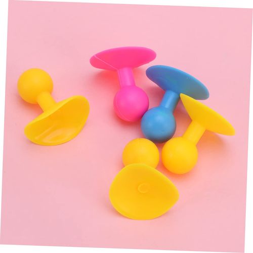 Mikikit 5pcs Universal Sucker Phone Holder, Silicon Mobile Navigation Bracket, Cell Phone Bracket for Smartphone Tablet (Random Color)