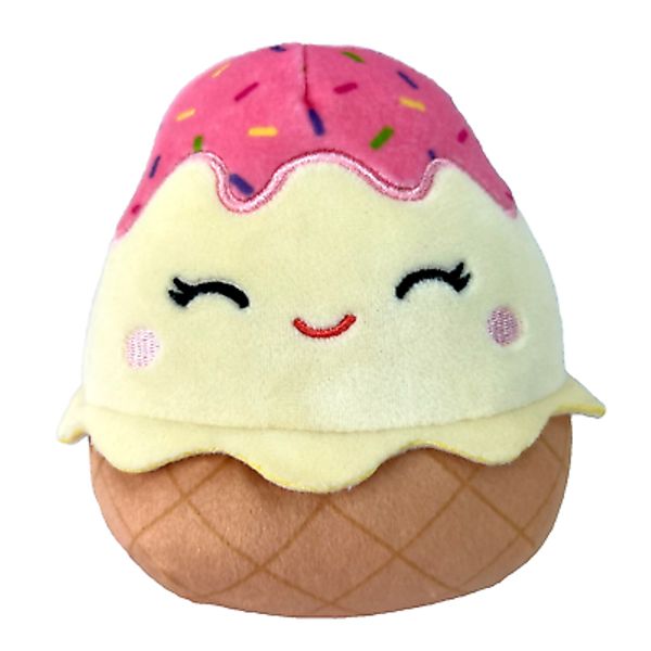 SQUISHMALLOWS Mini Kellytoy Plush 5" Shannon The Ice Cream Cone NEW No Price Tag