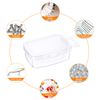 sourcing map Component Storage Box 2.2" PP Electronic Organizer Box with Hanging Ring Hardware Containers Tools Boxes for Small Accessories