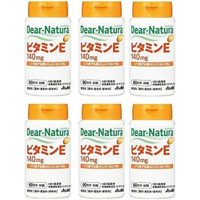 Asahi Natural Vitamin E 60 Days (60 pills) x 6 pieces