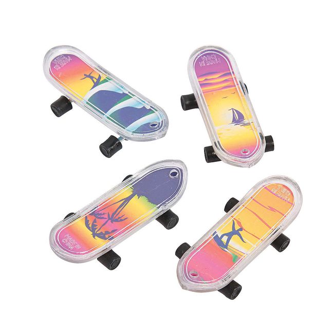 Fun Express - Tropical Mini Skateboards (3dz) - Toys - Vehicles - Misc Vehicles - 36 Pieces
