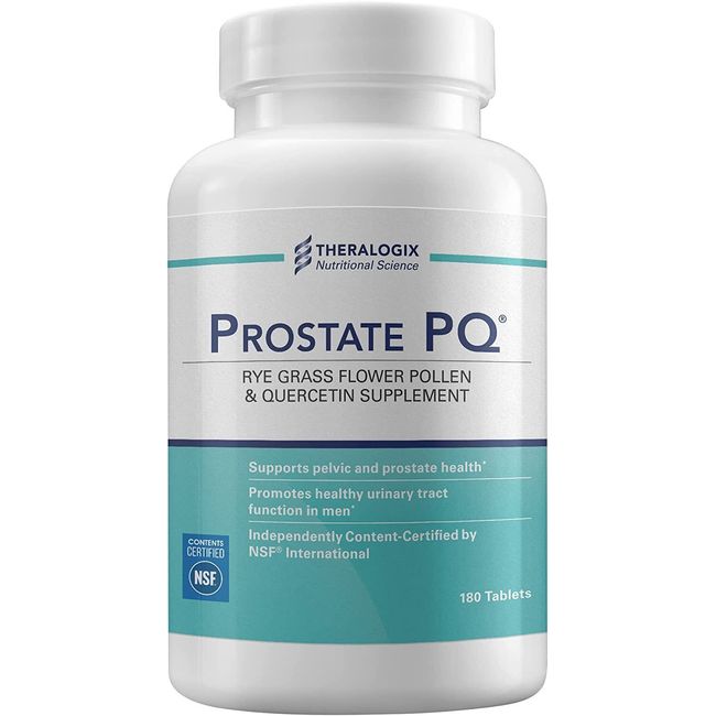 Theralogix Prostate PQ Rye Grass Pollen Extract Supplement with Quercetin | 9...