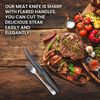 Granitestone NutriBlade 6 Piece Black Steak Knives with Easy Grip Handle 2-Pack