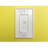 Silver 6mm-Stem Knob & White Wall Plate for M&S Volume Control