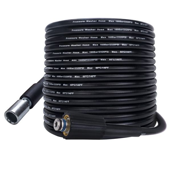 BEARFORCE High Pressure Washer Hose 32ft * 2320psi，Replacement High Pressure Hose, Compatible with Some of old Portland Pulsar Husky TaskForce Powerwasher TaskMaster Electric Pressure Washers