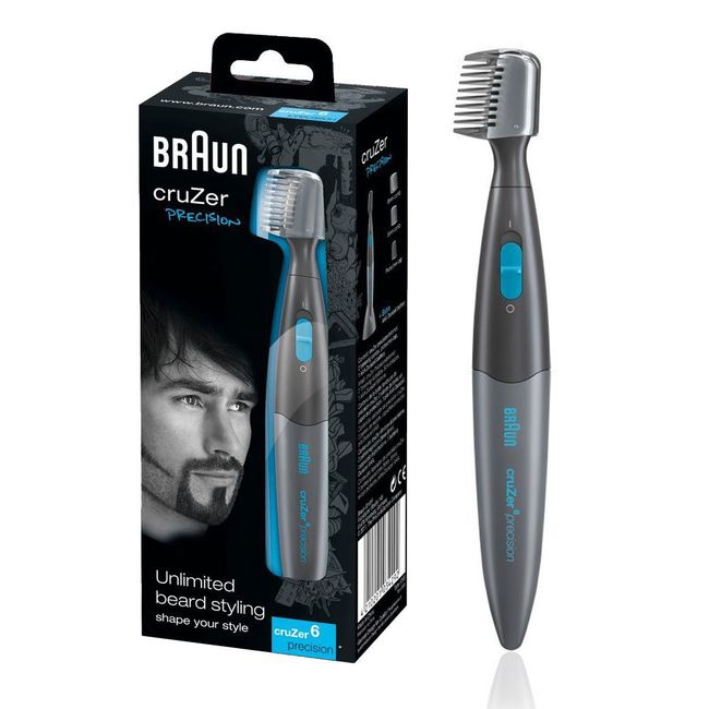 Braun Cruzer 6 Erkek hassasiyet Two in One saç traş makinesi ve Clipper vücut Tıraş makinesi