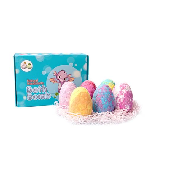 New Children's Bath Bomb-Fun Puzzle Mini Dinosaur Egg or Cartoon Bubble Set, Bubble Bath, Suitable for 3-10 Years Old (Dinosaur)