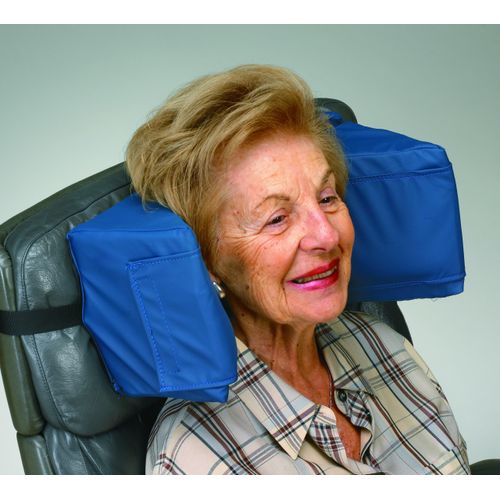 Skil-Care Adjustable Head Positioner with Gel, Universal Size, Prevents Lateral Head Movement and Relieves Ear Pressure, 914364