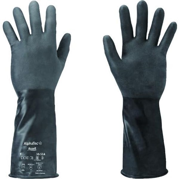 Ansell Healthcare Japan Alphatech Chemical Resistant Gloves, 38-514, XL Size 38-514-10