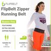 FlipBelt Zipper, Black, XXS
