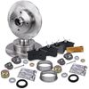 Brake Pads + Brake Discs + Wheel Bearing Kit + ABS Rings Rear Axle