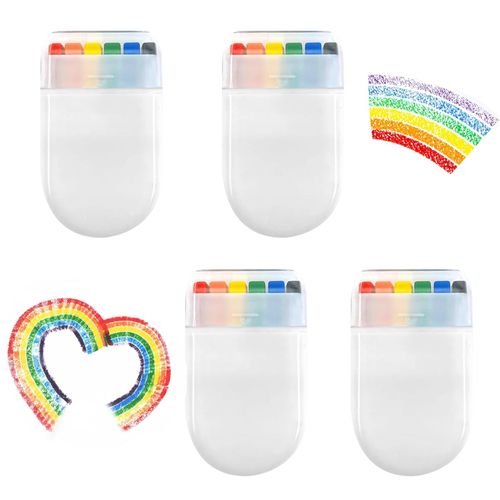 JAONLD 4 Pezzi Arcobaleno Face Painting Pride Makeup Pride Gadget Pittura per Il Viso Arcobaleno Penna per Sfilata Cosplay Pittura del Corpo Pitture Viso e Corpo per Gay e Lesbiche(6 Colori)