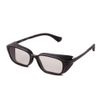MIDI - Midi Stylish Pollen Allergy Prevention 2-Way Pollen Glasses with Removable Silicone Shield Protects Pollen and Dust, Light Color Lens for UV Protection, Frame: Black, Lens: Clear Brown (M320, C1, + Clearbrown)