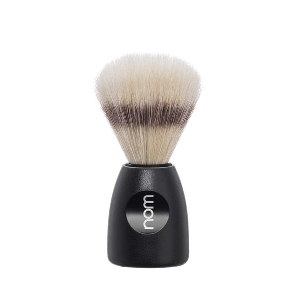 nom Lasse Natural Bristle Shaving Brush (Handle: Black)