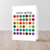 CafePress Color Analysis Card Warm Spring Folded Greeting Card Matte