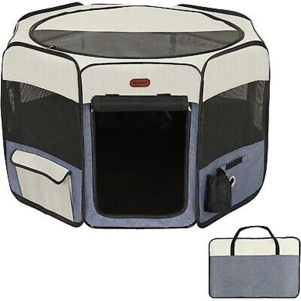 Seiyierr Dog Playpen, Portable Pet Playpen, Puppy Playpen, Cat Playpen LARGE