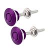 X AUTOHAUX Purple Bumper Release Lock Latch Hood Lock Push Button Bonnet - 2Pcs