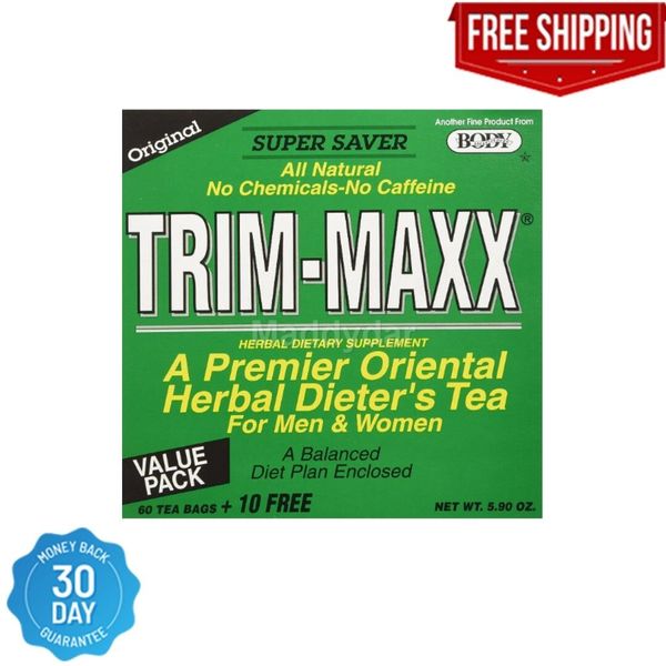 Body Breakthrough Trim Maxx Original Herbal Dieters Tea, 60 Count