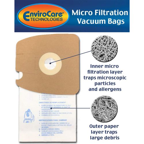 EnviroCare Replacement Vacuum Cleaner Dust Bags made to fit Eureka Style MM Eureka Mighty Mite 3670 and 3680 Series Canisters 18 Bags