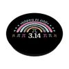 Happy Pi Day 3.14 Rainbow Leopard Math Day Pi Day PopSockets Swappable PopGrip