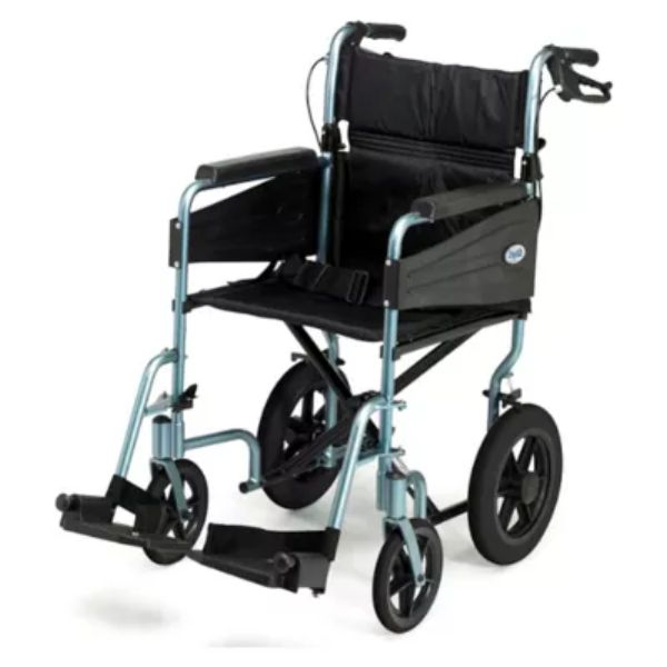 Lite Attendent Controlled Folding Wheelchair, Wide