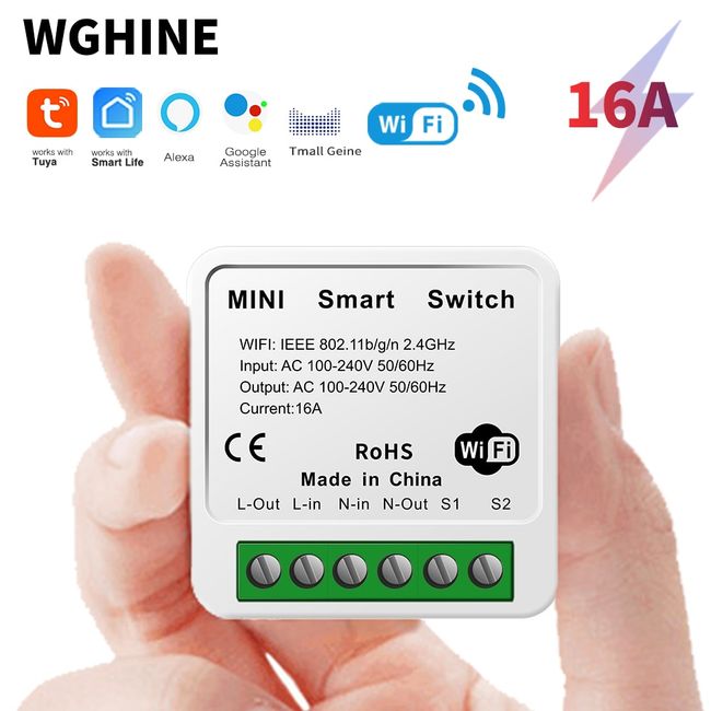 Electric Tuya APP Mobile Remote Control WiFi Smart Timer Switch Wireless  Countdown Time Switch Home Staircase Light 220V 110V AC