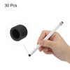 sourcing map 30pcs 7.5mm Stylus Pen Fine Tips Conductive Rubber Capacitive Touch Screen Pens Tip Soft Universal Replacement