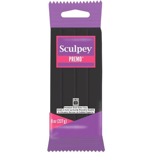 M00524 MOREZMORE 8oz Sculpey Premo Black Oven Bake Polymer Clay