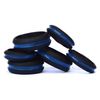 SayitBands.com Thin Blue Line Silicone Ring in Size 10