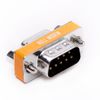 DB9 null modem male to female slimline data transfer serial port adapter 2 Pack