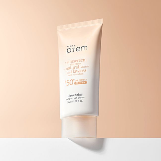 [Giveaway] Make Prem Glow Beige Tone-up Sun Cream SPF 50+ PA++++ 50ml