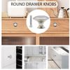 Ruidee 12 PCS Round Drawer Cupboard Handle 30mm Mushroom Shape Pull Handle Pull Handle Knobs with Screws for Doo,Cupboard,Wardrobe(Silver/30MM)