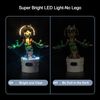 Music Version Led Light Set Compatible with Lego 76297 Dancing Groot (No Model), Led Light Set for Dancing Groot 76297 Creative Toys