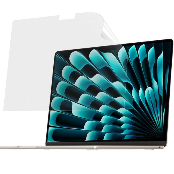 MacBook Air 15" M3/M2 Chip Screen Protector Film Blue Light Reducing Reflection Anti-Glare Anti-Fingerprint Bubble Free Anti-Bacterial