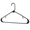 100 PCS Clothes Hangers Black Standard Clothes Hangers with Hooks Space Saving