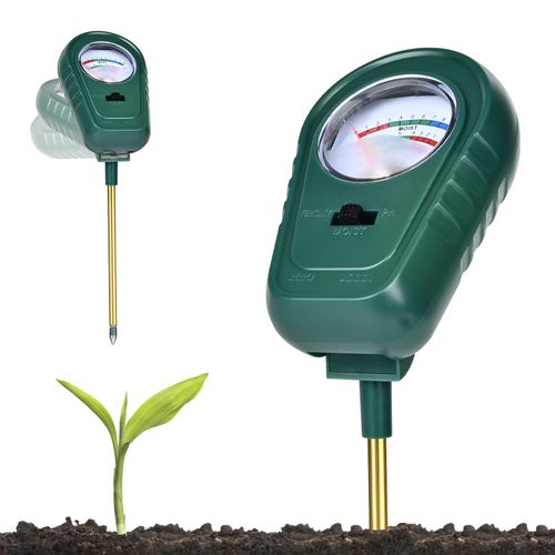 Homcoice Soil pH Meter, 3-in-1 Soil Moisture/Fertility/pH Tester, Garden Tool for Plant Care (No Battery Required)