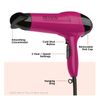 Revlon RV474 Ionic Hair Dryer Smooth & Effortless Drying 1875 Watts Pink