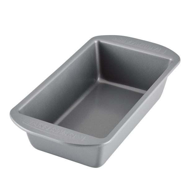 Farberware Nonstick Bakeware 9-Inch x 5-Inch Loaf Pan, Gray -
